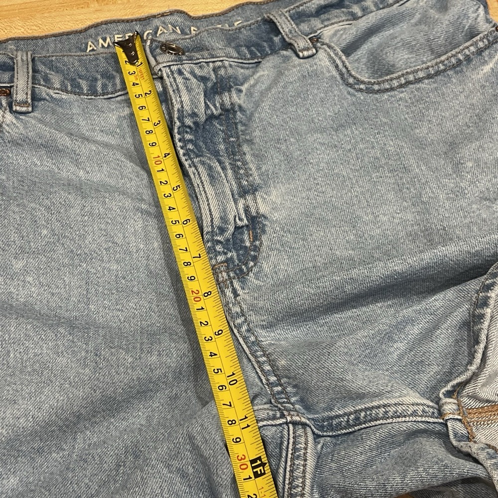 American Eagle Outfitters Jean Shorts High Rise Baggy, Women's Size 12 - Picture 4 of 10